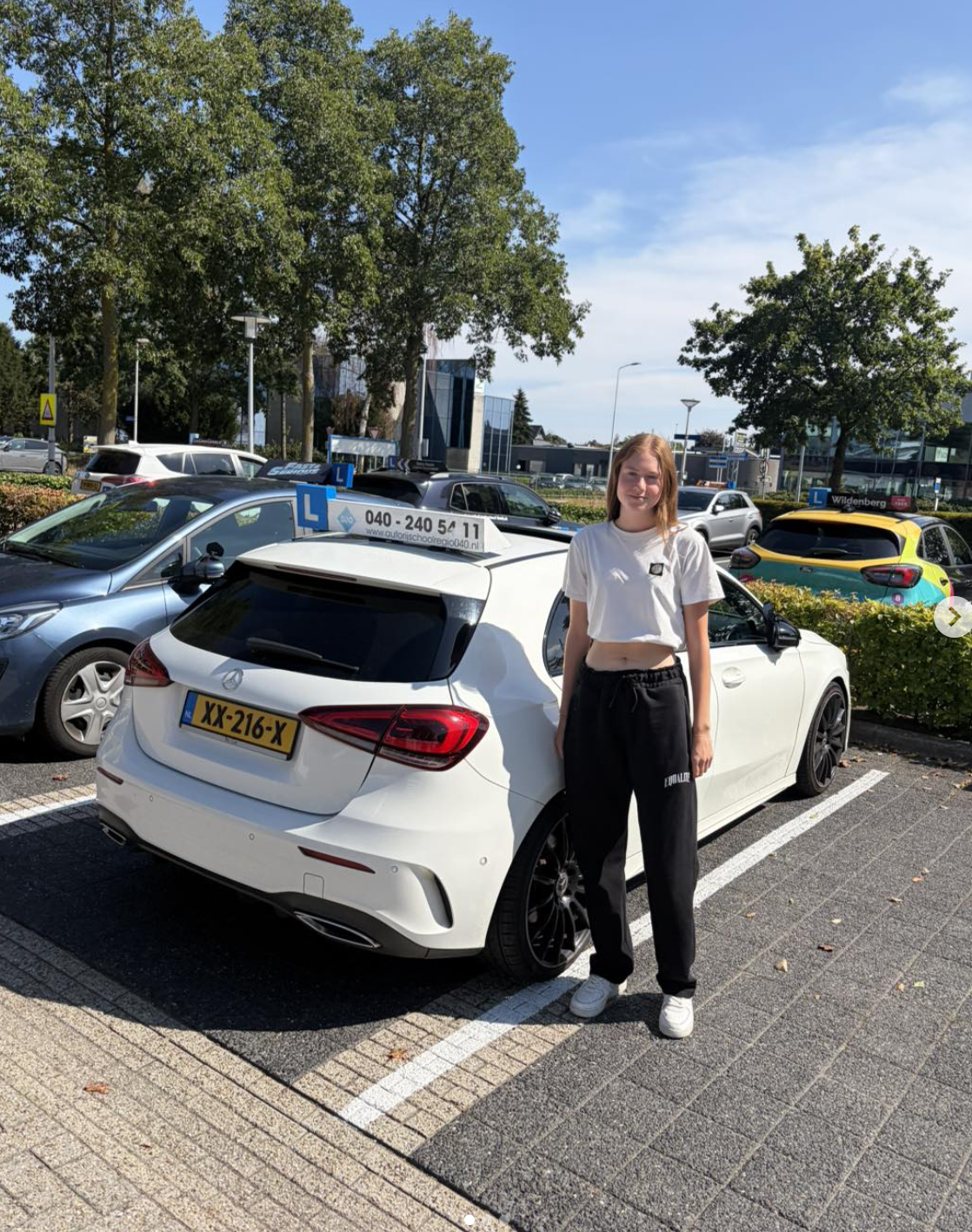 Rustige sfeer tijdens een rijles bij Autorijschool Regio 040